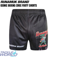 Runamuk Iconic Boxing Croc Footy Shorts