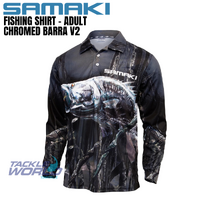Samaki Fishing Shirt Chromed Barra V2 Adults