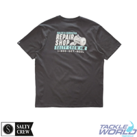 Salty Crew Reel Repair SS Tee Dark Grey