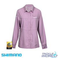 Shimano Pro-Vented Fishing Shirt Orchid Hush