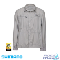 Shimano Pro-Vented Fishing Shirt Paloma Grey