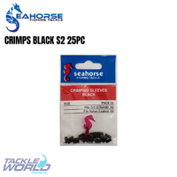 Seahorse Crimps Black 25pcs