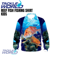 Tackle World Fishing Shirt V2 Reef Fish - Kids
