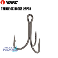 VMC Treble 6X Hooks 25 Pack