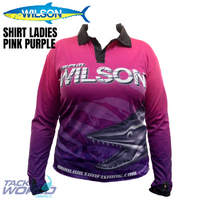 Wilson Fishing Shirt Pink Purple Ladies