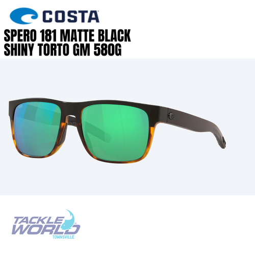 Costa Spero 181 Matte Black Shiny Torto GM 580G