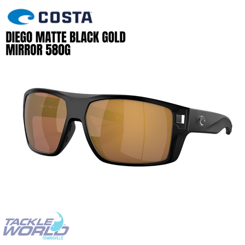Costa Diego Matte Black Gold Mirror 580G