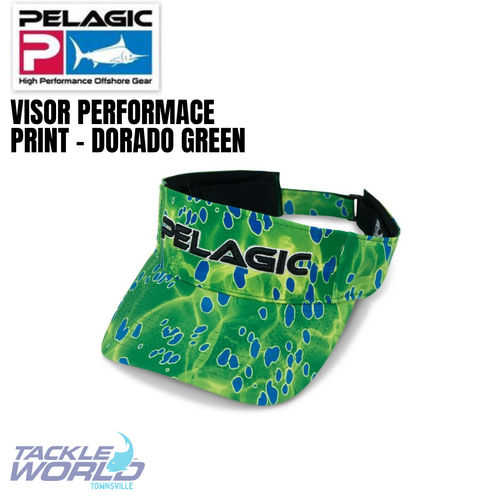 Pelagic Visor Performance Print - Dorado Green