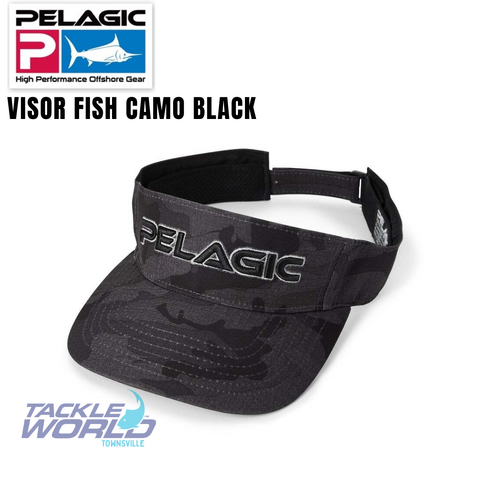 Pelagic Visor Fish Camo Black