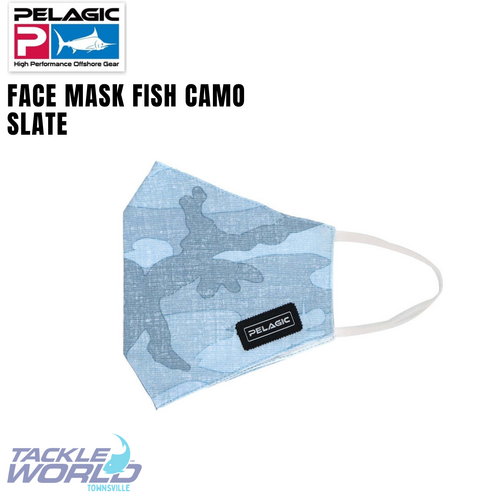 Pelagic Face Mask Fish Camo Slate