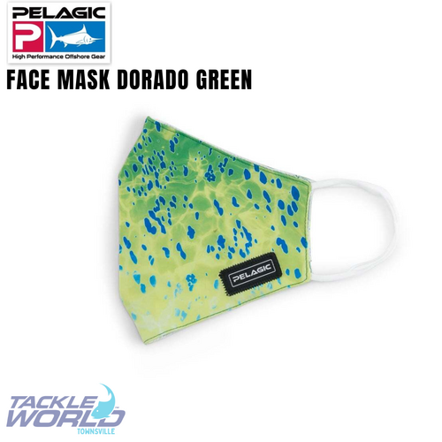 Pelagic Face Mask Dorado Green