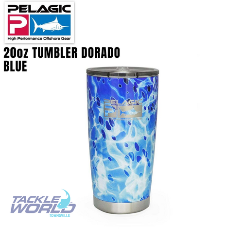 Pelagic 20oz Tumbler Dorado Blue