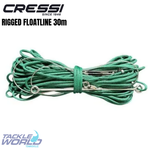 Cressi Floatline Rigged Green 30m