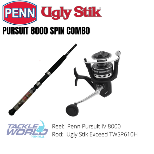 Combo Penn Pursuit IV8000/Ugly Stik TWSP601H