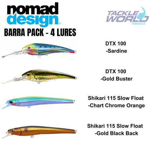 Nomad Barra Pack 4 Lures