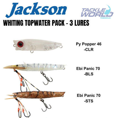 Jackson Whiting Topwater Pack 3 Lures