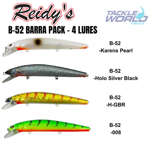 Reidy's B52 Barra Pack 4 Lures - Reidys