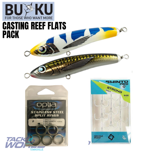 Buku Casting Reef Flats Pack 2 Lures