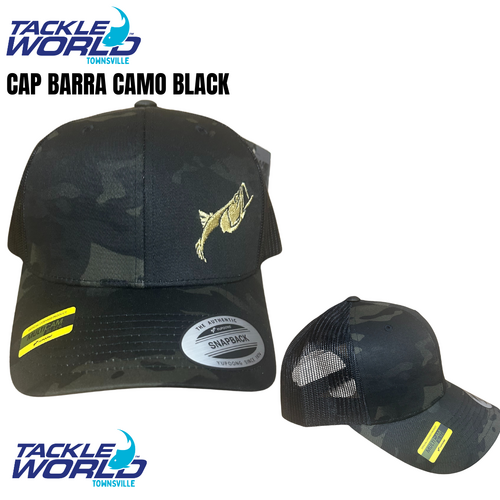 Cap Barra Retro Trucker Camo Black
