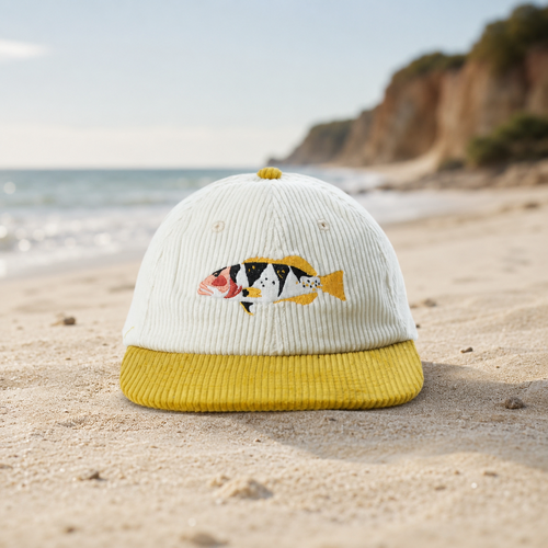 Reef Lagoon Cap Footballer Coral Trout Cream/Honey