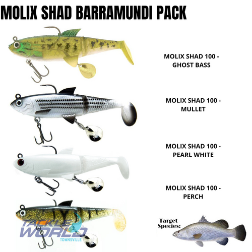 Molix Shad Barramundi Swimbait Pack - 4 Lures