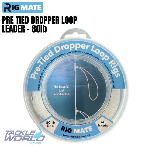 Rig Mate Pre-Tied Dropper Loop Leader 80lb