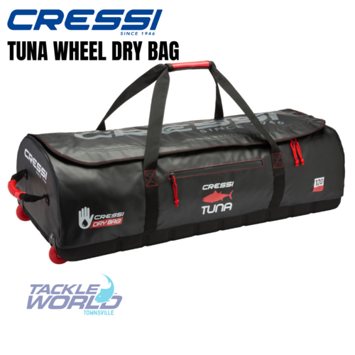 Cressi Tuna Wheel Bag Black Red