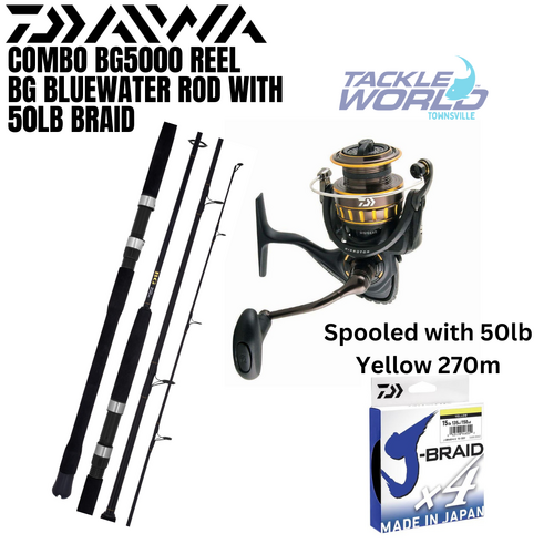Combo Daiwa Spin BG5000 with Braid