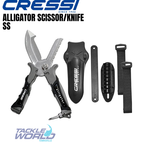 Cressi Alligator Scissor/Knife Stainless Steel