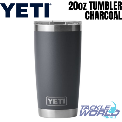Yeti 20oz Tumbler (591ml) Charcoal with Magslider Lid
