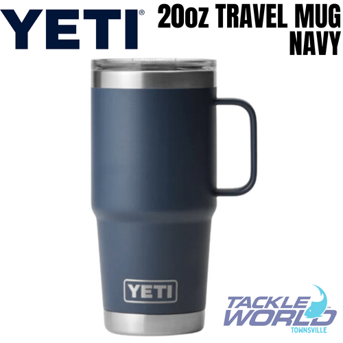 Yeti 20oz Travel Mug (591ml) Navy with Stronghold Lid