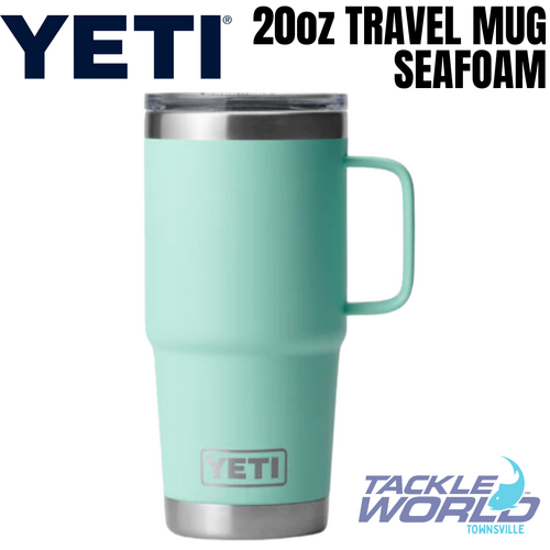 Yeti 20oz Travel Mug (591ml) Seafoam with Stronghold Lid