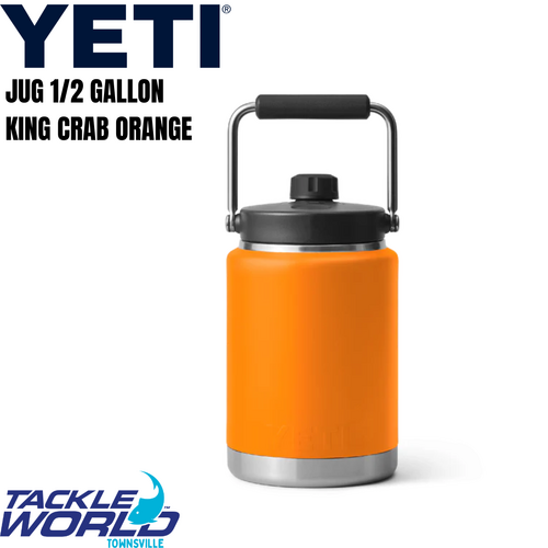 Yeti Rambler Half Gallon Jug (1.8L) King Crab Orange