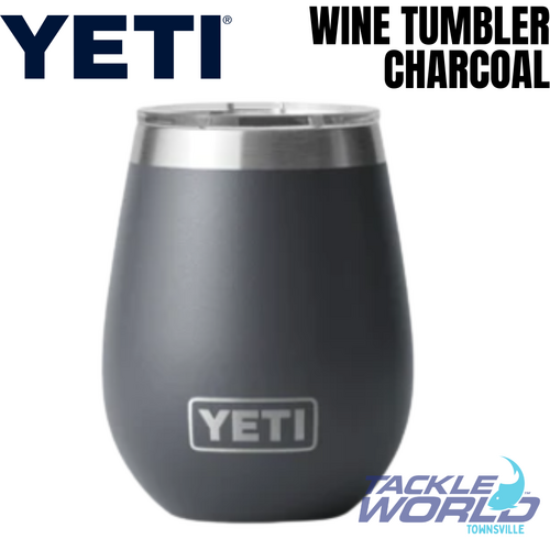 Yeti 10oz Wine Tumbler (295ml) Charcoal with Magslider Lid 