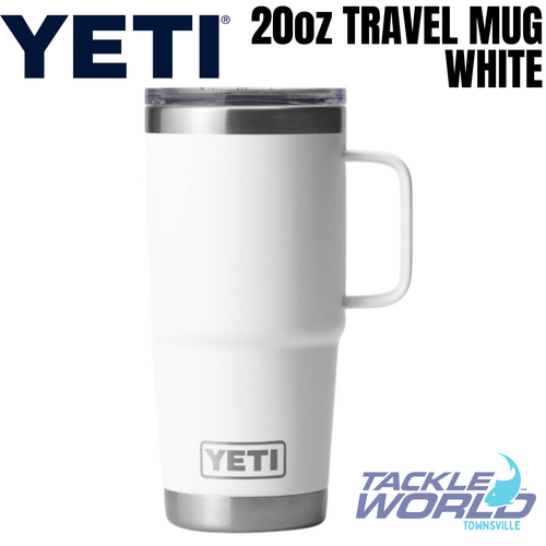 Yeti 20oz Travel Mug (591ml) White with Stronghold Lid