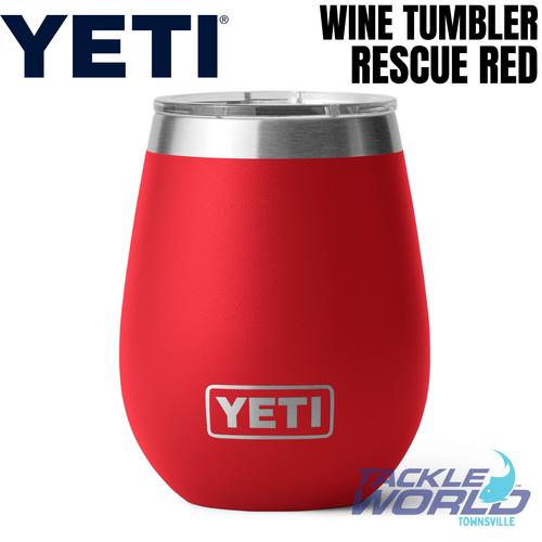 Yeti 10oz Wine Tumbler (295ml) Rescue Red with Magslider Lid 