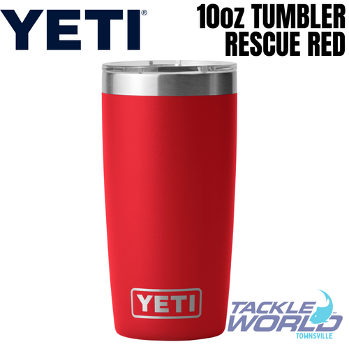 YETI 10oz Rambler Tumbler in Rescue Red Yeti