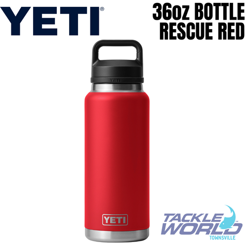 Yeti 36oz Bottle (1L) Rescue Red with Chug Cap