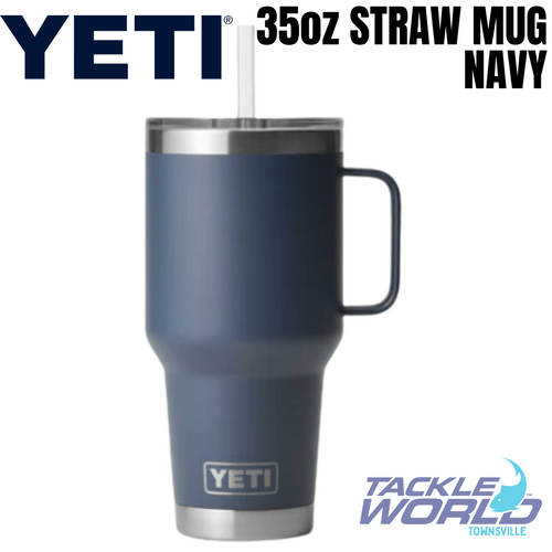 Yeti 35oz Straw Mug (1L) Navy with Straw Lid
