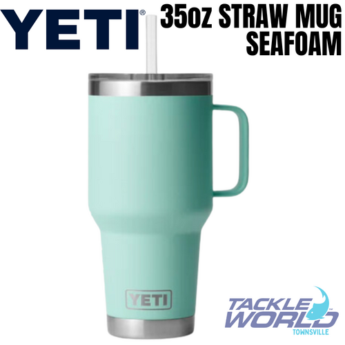 Yeti 35oz Straw Mug (1L) Seafoam with Straw Lid