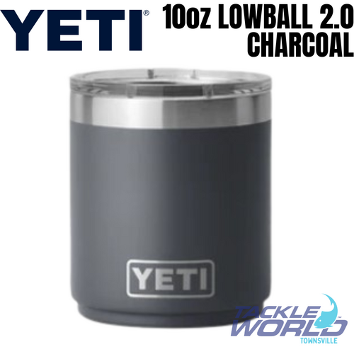 Yeti 10oz Lowball 2.0 (296ml) Charcoal with Magslider Lid 