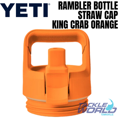 Yeti Rambler Bottle Straw Cap King Crab Orange