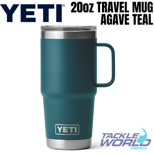Yeti 20oz Travel Mug (591ml) Agave Teal with Stronghold Lid