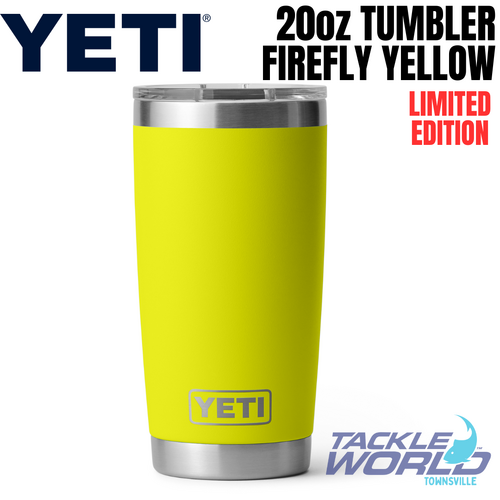 Yeti 20oz Tumbler (591ml) Firefly Yellow with Magslider Lid