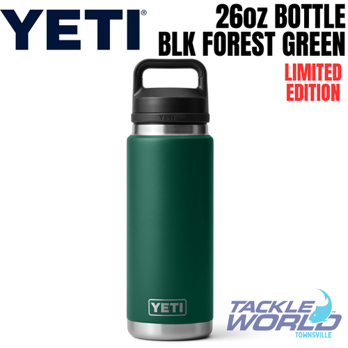Yeti 26oz Bottle (769ml) Black Forest Green with Chug Cap
