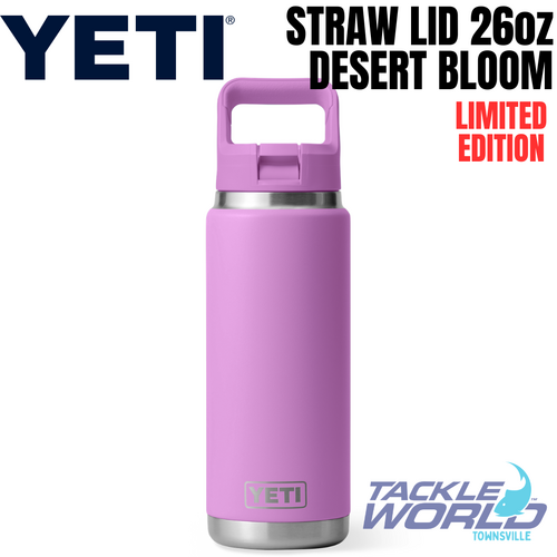 Yeti Rambler Bottle Straw Lid 26oz Desert Bloom