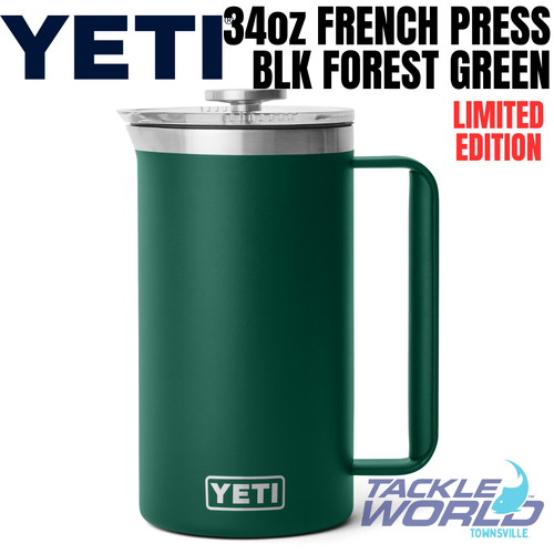Yeti Rambler 34oz French Press Black Forest Green