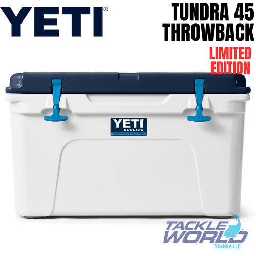 Yeti Tundra 45 White/Blue Throwback