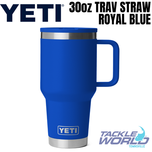 Yeti Rambler 30oz Travel Straw Mug Royal Blue