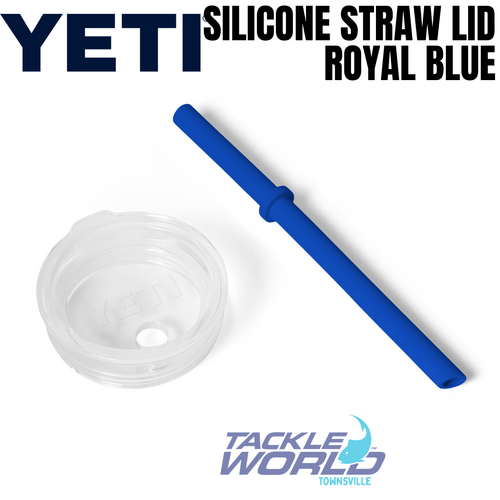 Yeti Rambler Tumbler Silicone Straw Lid Small Royal Blue